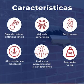 Adhesivo y adherente Sikalatex N Pack 1.2 l