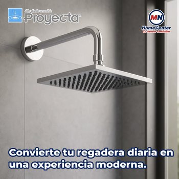 Regadera de Chorro Fijo Cuadrada Proyecta REC-02