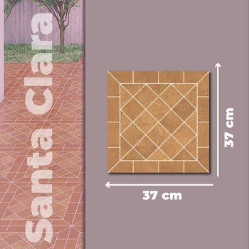 Piso Santa Clara Cotto Daltile 37x37cm