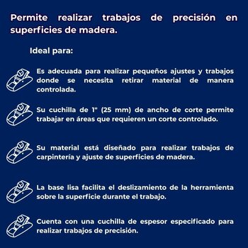 Mini Cepillo Truper para Carpintero