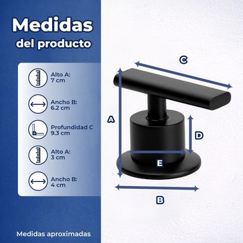 Juego de Manerales Para Regadera Premier Grandes Ébano Helvex