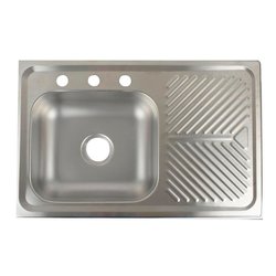 Fregadero M102 marca Eb Técnica 80 x 52 cm Acero Inoxidable