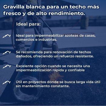 Impermeabilizante Prefabricado Novaply 4.0 FP Gravilla Blanca