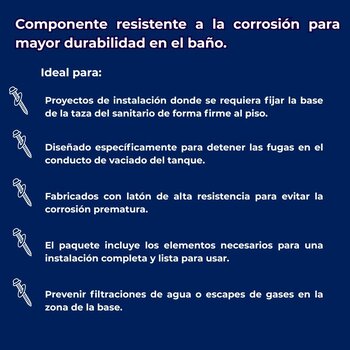 Pija WC Bronce Reparación Sanitario 2½ Fluidmaster
