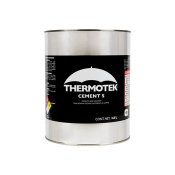 Cemento Plástico Negro Asfáltico Thermotek 4 Lt