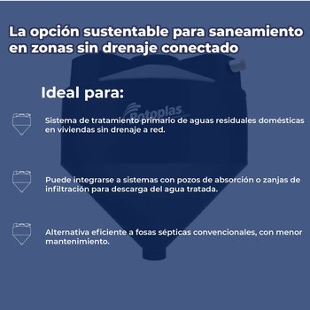 Biodigestor Rotoplas Autolimpiable 7000 L Para Almacenar Agua