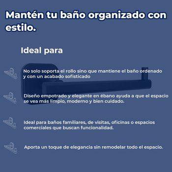 Porta papel Piazza Ébano Helvex PIA-117-EB