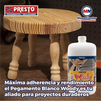 Pegamento Presto Woody Blanco 4 kg