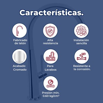 Llave Monomando Para Fregadero Doria Helvex E-310