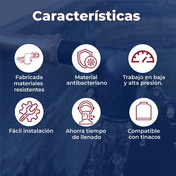 Válvula Tinaco Llenado Plástico Alta Resistencia 019 mm Rotoplas