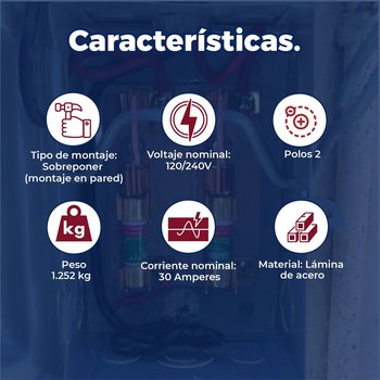Interruptor Seguridad 2 Polos Igesa