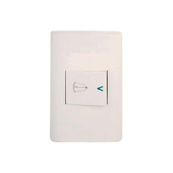 Placa 1 Apagador Timbre Blanco Lucek BA11B