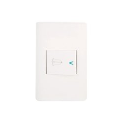 Placa 1 Apagador Timbre Blanco Lucek BA11B