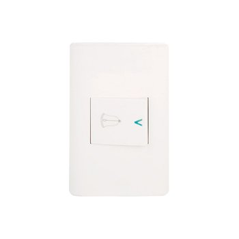 Placa 1 Apagador Timbre Blanco Lucek BA11B