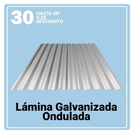 Lámina Galvanizada Ondulada Cal 28 Zintro