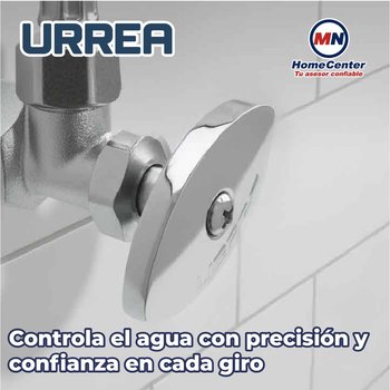Llave Angular Urrea Cromada ½ x ½ pulg