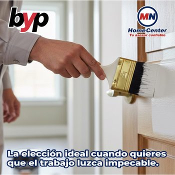 Brocha Premium de Cerda Natural y Poliéster BYP 3" Pulgadas