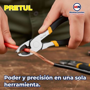 Pinza Ligera Pretul para Electricista 8 pulgadas