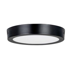 Luminario led sobreponer techo 6 pulgadas 12 watts drum negro