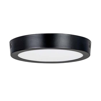 Luminario led sobreponer techo 6 pulgadas 12 watts drum negro