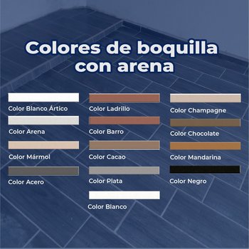 Boquilla con arena 10 kg Crest color acero