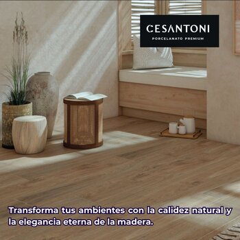 Piso Amberwood Tipo Madera Cesantoni 20 x 120 cm Rectificado