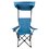 Silla plegable p/playa o camping azul con toldo y bolsa