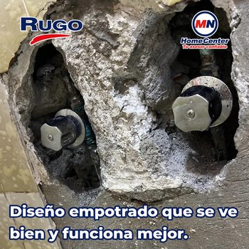 LLave Individual Para Regadera Maneral y Chapetón Empotrar Rugo