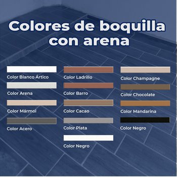 Boquilla con arena 10 kg Crest color mármol