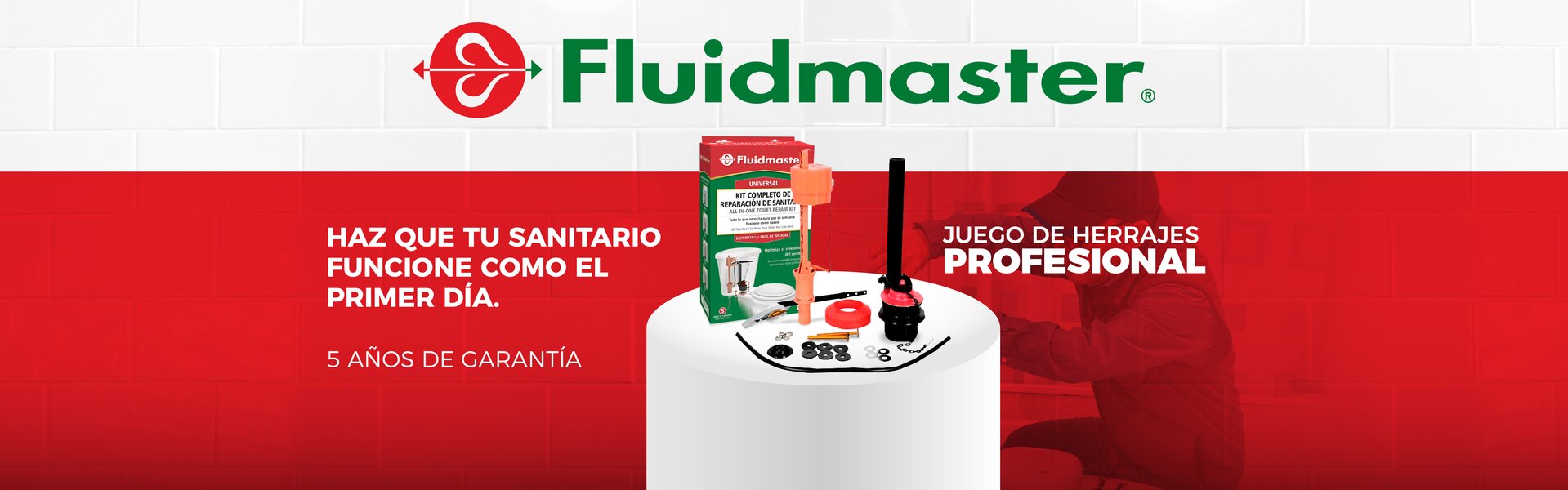 FLUIDMASTER Juego de Reparación Para WC Con Válvula Llenado