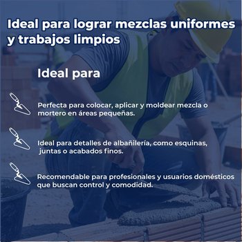 Cuchara para albañil 6" pulgadas tipo Filadelfia, Pretul