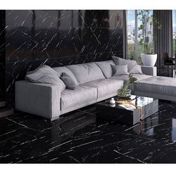 Piso Marquina Negro Daltile 80x160 cm Rectificado  Piso Marquina Negro Daltile 80x160 cm Rectificado