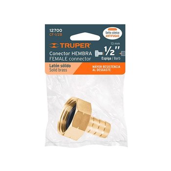 Conector Hembra Truper ½ pulg CF1/2B