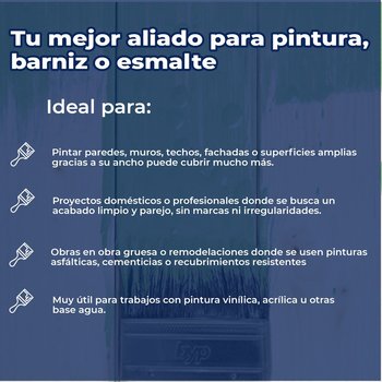 Brocha de cerda natural Byp La Regia 6” Pulgadas