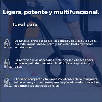 Aspiradora 03G/11L Profesional 1500 W