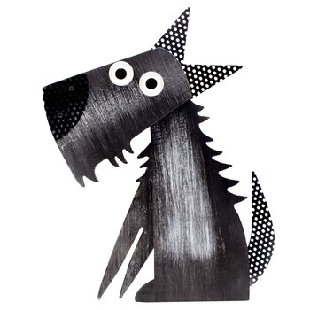 Figura decorativa mascota Terrier 33 cm
