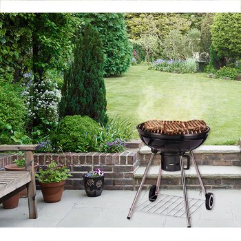 Asador Ovalado de Acero Esmaltado Medida 57X96cm