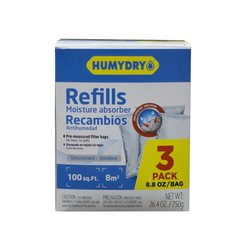 Repuesto Absorbente Humedad 3 X 8.8 OZ Sin Aroma Humydry Repuesto Absorbente Humedad 3 X 8.8 OZ Sin Aroma Humydry