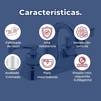 Llave Mezcladora Para Lavabo Albatros Helvex HM-17