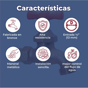 Llave Para Manguera Corta Bronce Urrea 13 mm