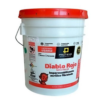Impermeabilizante Acrílico Fibratado Blanco 5 Años 19 L