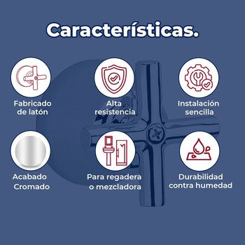 Llave Maneral Para Regadera Antares Grande Helvex C-44