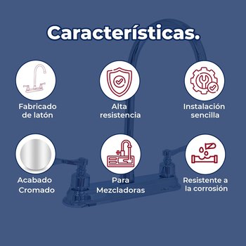 Llave Mezcladora Para Fregadero al Piso Rugo Maneral Palanca