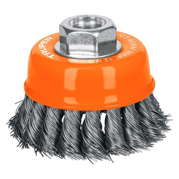 Carda Copa Alambre Trenzado Fino 3 pulg Truper M14