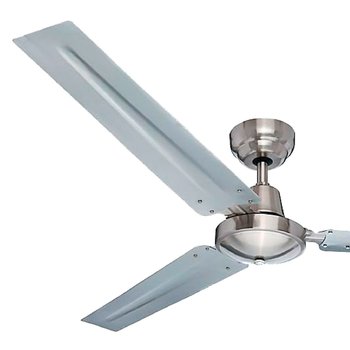 Ventilador De Techo Industrial Hunter Níquel Cepillado 56"