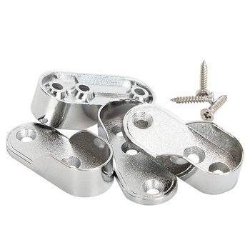 Brida para Tubo Ovalado Handy Home Cromo