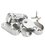 Brida para Tubo Ovalado Handy Home Cromo