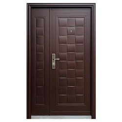 Puerta Der con Fijo Serie 3 Alta Seguridad 130X213 MTS CHOCOLATE