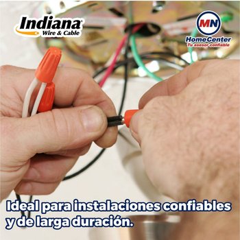 Cable Eléctrico Rojo Rollo de 100 M Calibre 12 THW-LS