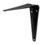 Ménsula Reforzada Handy Home Negra 4 x 6 pulg